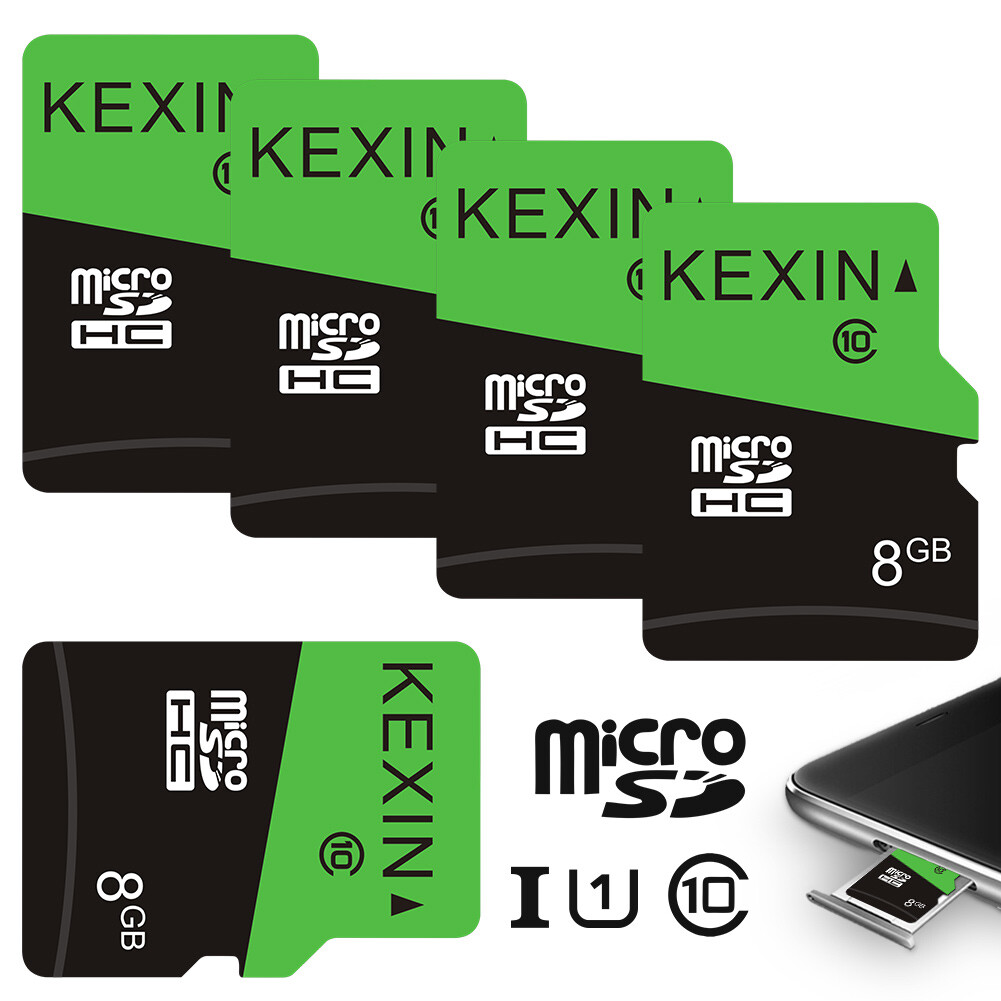 Kexin 5 /10 PACK 8GB Micro SD Cards Ultra SDHC Class 10 TF C