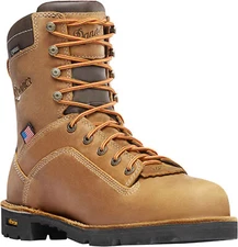 Danner Quarry USA Distressed AT Mens Brown Leather Work Boots 17317