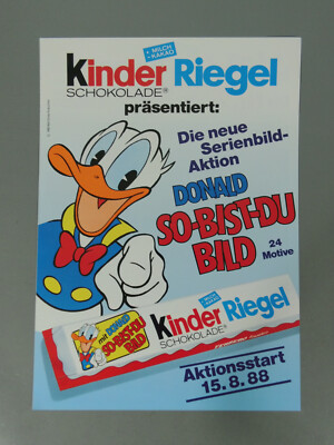 KINDERRIEGEL: Folder ''Donald So bist Du'' 1988 TOPZUSTAND