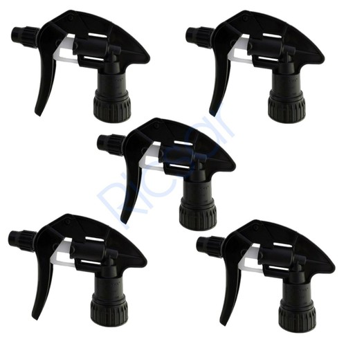 5 x Chemical Resistant Trigger spray heads Black Canyons, Valeting