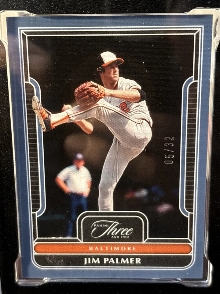 2023 Panini Three & Two Jim Palmer #95 Full Count #5/32 SGC 9 MT Orioles - Image 2 of 4