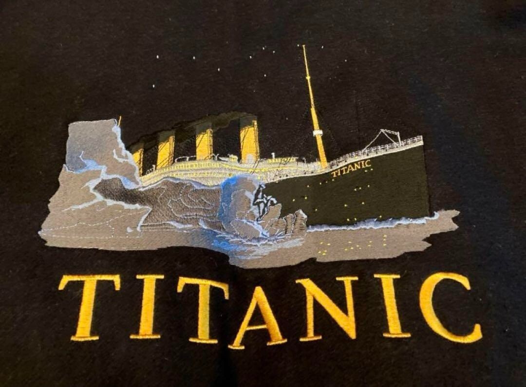 Titanic Movie Leather Wool Crew Jacket Size XL 1997 Vintage Super Rare Japan image 4