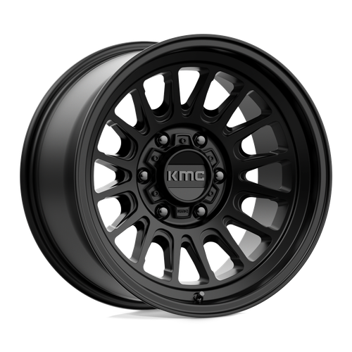 17 Inch Black Rims Wheels Chevy Colorado 6x120 Lug KMC Impact KM724