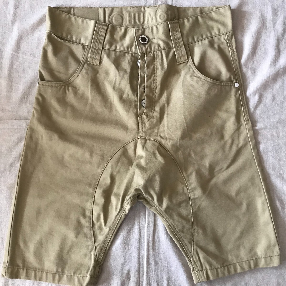 Pantalon Corto Bermuda Chino Droit Creeks Vert Kaki Homme La