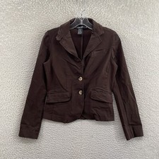Y2k Vintage Rampage Blazer Jacket M Medium Brown Sport Collar Boho Fairy Grunge