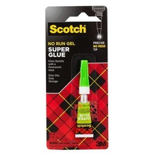 Scotch AD113 Super Glue Gel .07oz Tube Quick Dry Projects Repairs Home Office
