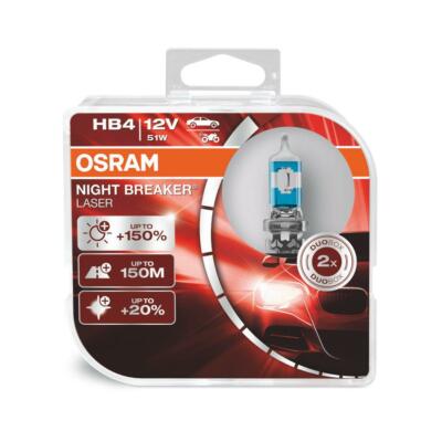 NEU! OSRAM HB4 9006 NIGHT BREAKER LASER  Birnen 9006NL-HCB TWIN