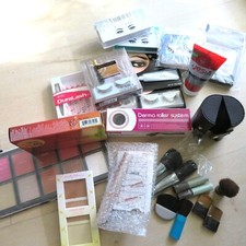 Large Mixed Lot of Beauty Items Eye Lashes Brushes Makeup  More SEE ALL PHOTOS