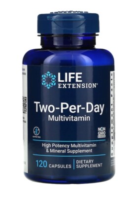 Life Extension, Two-Per-Day, 120 Capsules,  Multivitamin & Mineral