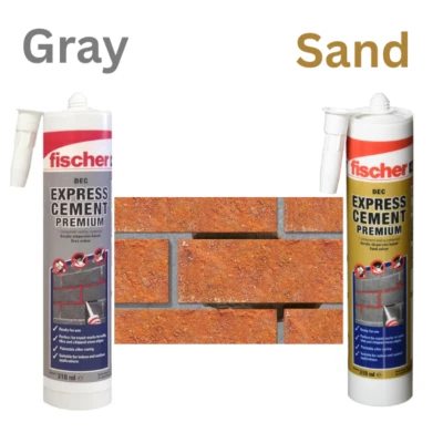 Fischer Express Cement Ready Mix Brick Pointing Mortar Crack Gap Repair Filler