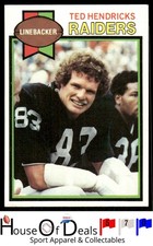 1979 Topps #345 Ted Hendricks Oakland Raiders Vintage Football Card