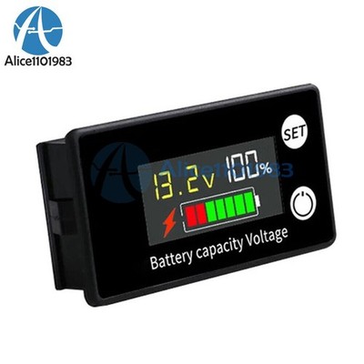 Digital 6133A LCD Voltage Meter DC8-100V Voltmeter   Power Dual Display *mq
