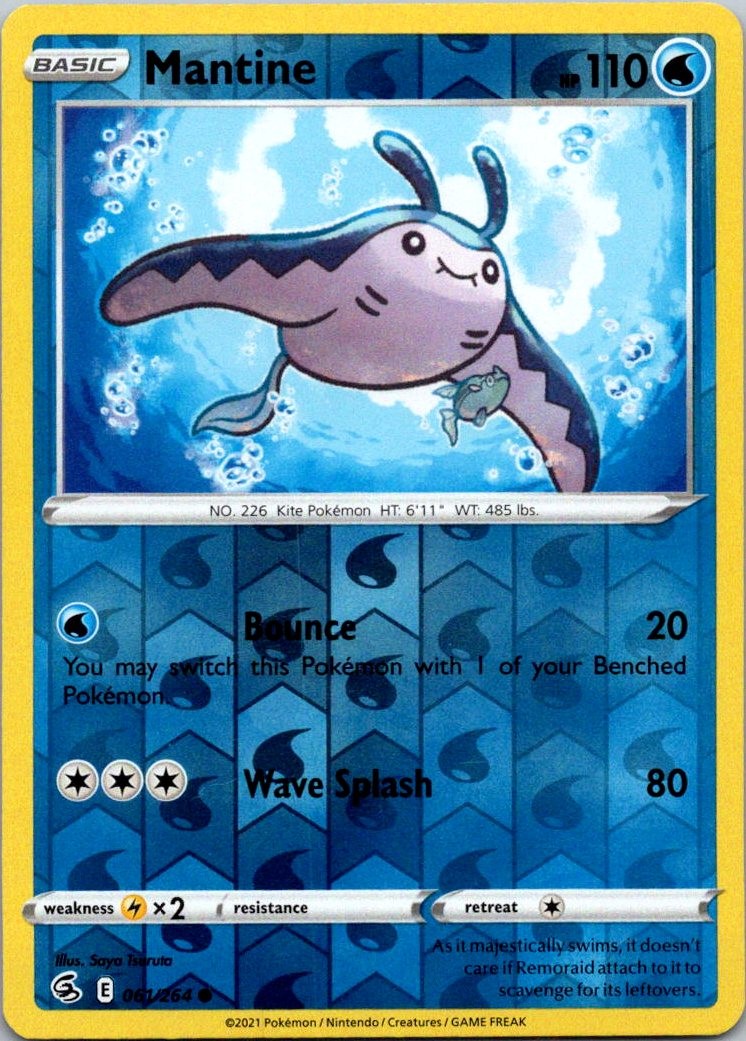 Mantine Reverse Holofoil [SWSH08 061/264] B2G1 FREE