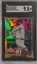 2023 Riley Greene Topps Chrome Rookie Gold Refractor /50 #182 SGC 9.5 Tigers