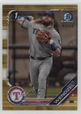 2019 Bowman Draft Chrome Gold Refractor 43/50 Davis Wendzel #BDC-81 13iq