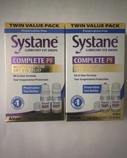2 X ALCON SYSTANE COMPLETE PF - TWIN PACK - 4 X 10ML BOTTLES -EXP 12/26 