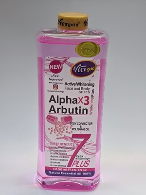 Veet Gold Alpha Arbutin Oil 1000ml Only. Skin Corrector & Lightening Oil X1  