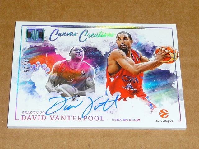 2025/26 Origins EUROLEAGUE DAVID VANTERPOOL AUTOGRAPH/AUTO IMPECCABLE 04/25