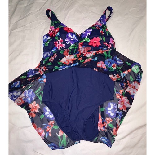 Coastal Cove Blumen Badekleid Badeanzug Plus Größe 16W - Bild 4 von 6