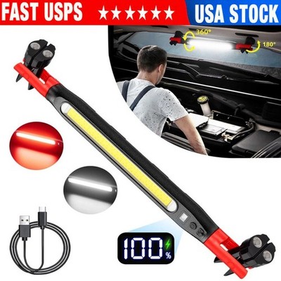 3000LM Magnetic Rechargeable LED Work Light with 4 Lighting Modes for Car Repair