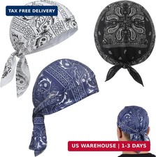 3 PCS Cooling Headscarf Cap, Cooling Head Scarf for Men, Breathable Bandanas for
