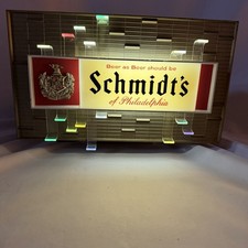 VTG Schmidts of Philadelphia Beer Light Sign Crest Tavern Bar Light Breweriana