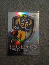 2025 Topps Chrome Eric Dickerson Legends of the Gridiron Refractor Rams