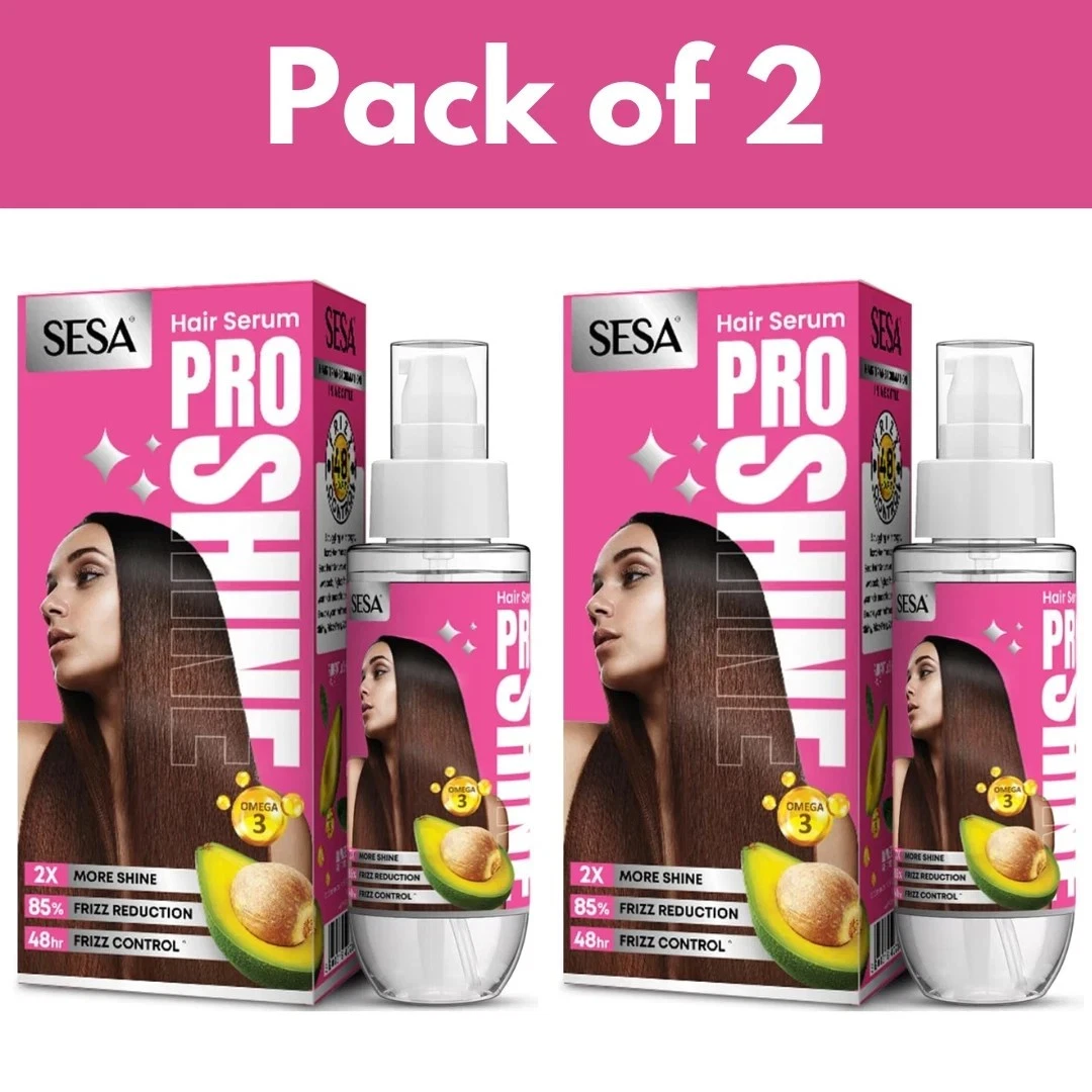 SESA Pro Shine Hair Serum Women 2X Shine 48 hours Frizz Free 100ml