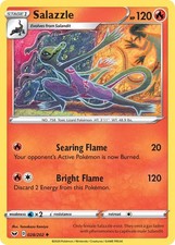 Salazzle 028/202 Non Comune SWSH01: Spada e Scudo Set Base Carta Pokemon TCG quasi nuovo