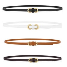 Thin Belt With Smooth Buckle, Hole Less Adjustment