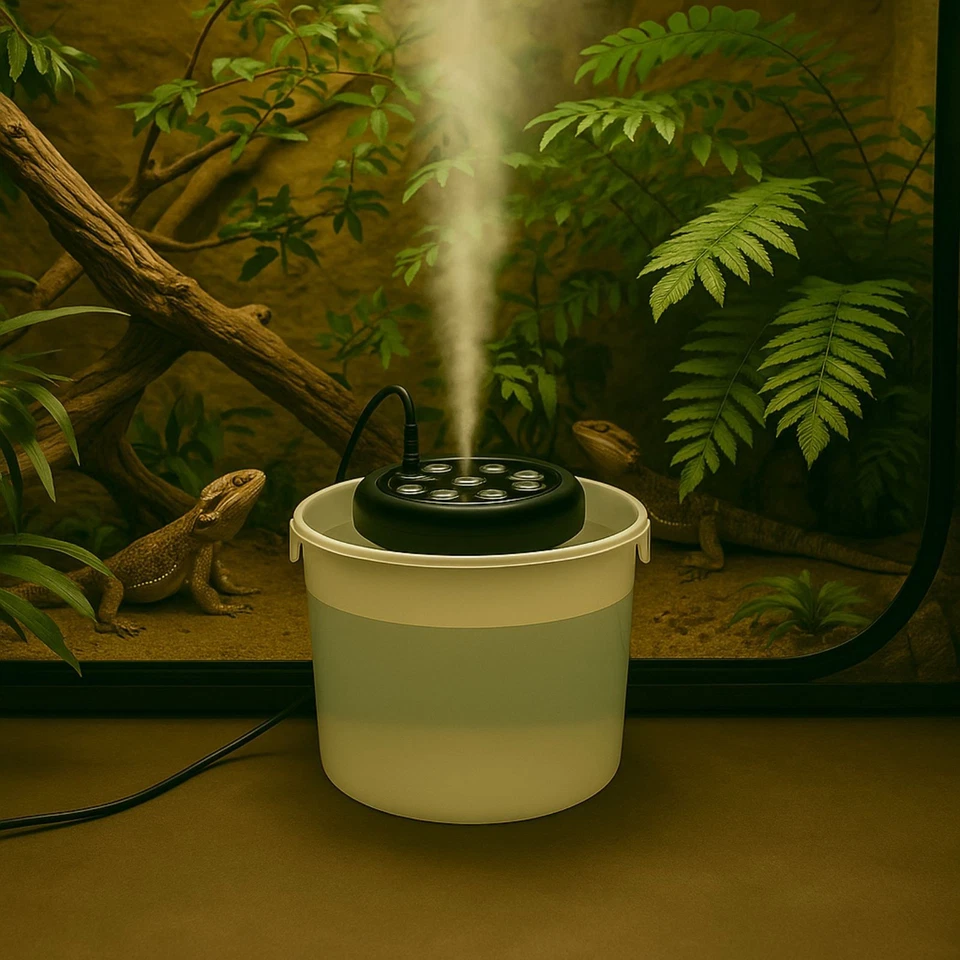 Nebler Ultraschall-Befeuchter Fog Machine Luftbefeuchter Grow Anbau Wohnung Vern - Bild 4 von 4