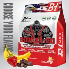 Isolate Whey Protein 5KG 2KG | High Pure Isolate Strength | Black Hammer USA