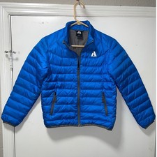 Eddie Bauer First Ascent Kids Blue Goose Down Puffer Jacket Size M 10