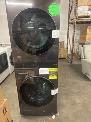 #ad LG WashTower WKGX201HBA Gas Laundry Center Liquid Propane Converted $1200.00