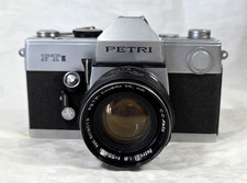 Petri FT II 35mm Camera w/55mm f1.8 Lens - For Parts Or Repair