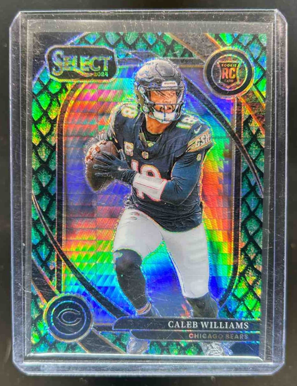 2024 Select Caleb Williams Club RC Dragon Scale Prizm #15/81 Bears