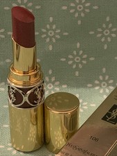 YSL ROUGE VOLUPTE SHINE Oil-In-Stick Lipstick Lip Balm 106 Plum Ruban Rosy Plum