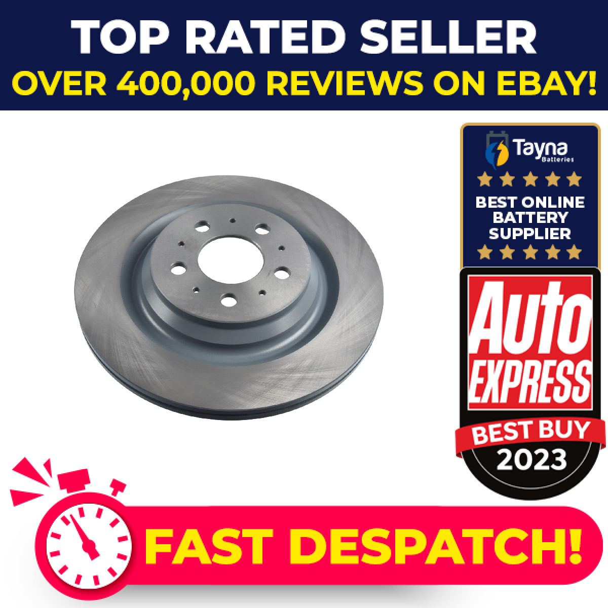 2x Brake Discs Pair Vented fits TESLA MODEL 3 5YJ3 Rear 2018 on 335mm Set New