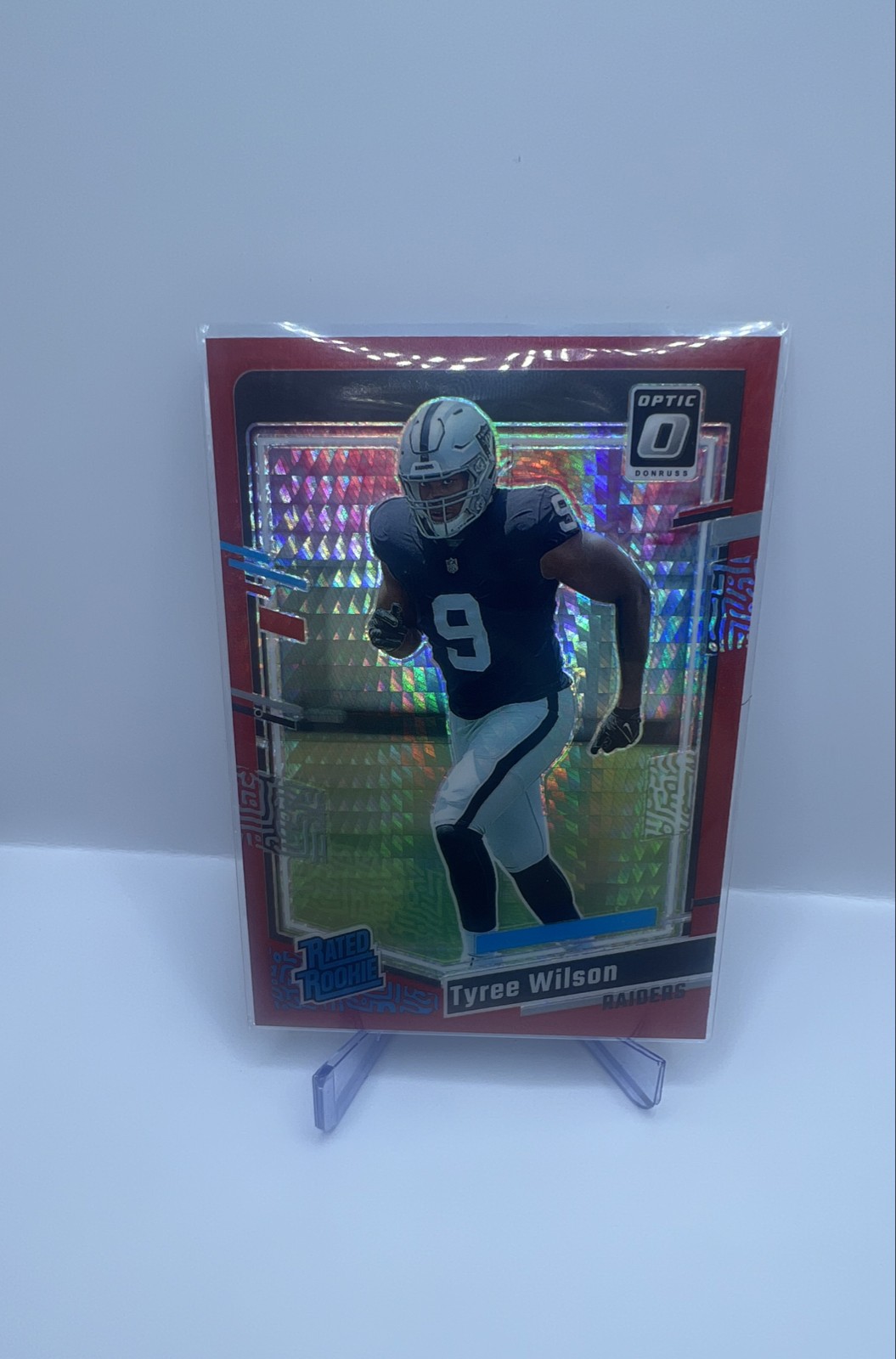 2023 Panini Donruss Optic - Rated Rookie Tyree Wilson #262 Red Hyper Prizm (RC)