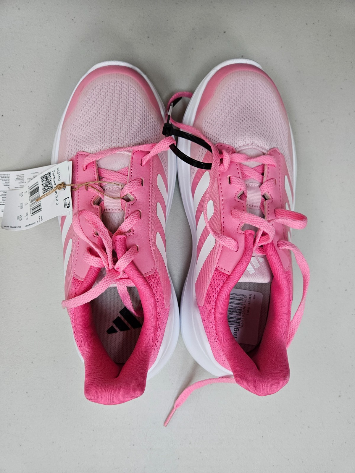 Adidas Tensaur Run 3.0 J Kids Trainers UK 4 Pink White Girls – Ex Display image 3