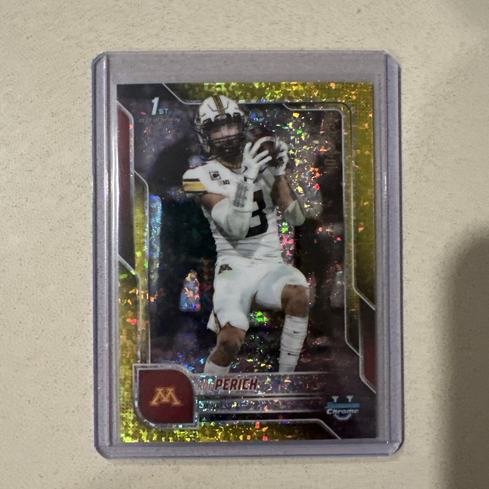Koi Perich - 2025 Bowman Chrome - 1st Bowman - Yellow Diamond Refractor /350