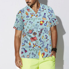 Chemistry Teacher Pattern Hawaiian Shirt