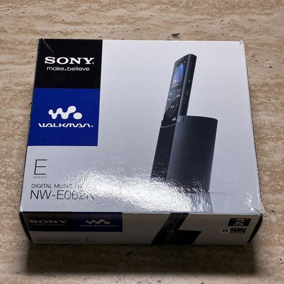 Sony Walkman NW-E062K Black Boxed Speaker Dock Near Mint Tested Japan 9152