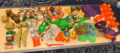 Huge Lot Of LITTLE TIKES ROARING B.C. BUILDERS Dinosaurs, Figures, & Accessories