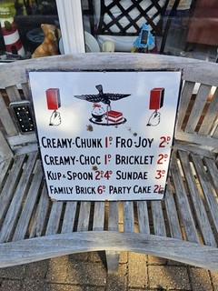 Enamel Advertising Sign