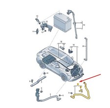 VW TIGUAN MK3 Batterie + jeu de câblage 571971225 Nouveau authentique