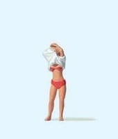 Weibliche Rettungsschwimmerin „Lifeguard“ Vorgefertigte Figur Preiser 28258