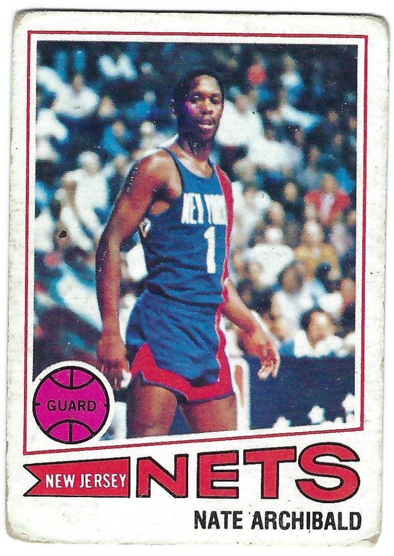 1977-78 Topps Basketball New Jersey Nets Nate Archibald #127