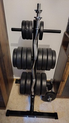 Gewicht Set 100kg Plus Stangen Und Halterung