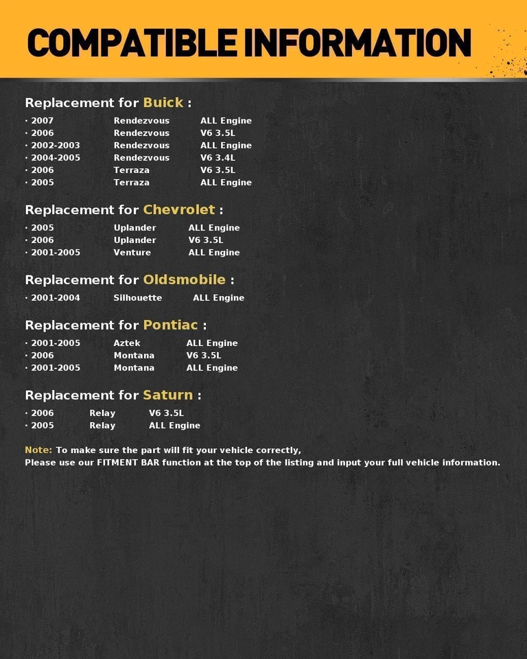 Radiador para Chevrolet Venture Pontiac Montana Buick Rendezvous 3,4 L V6 2562 Foto 3 de 4